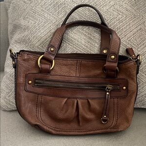 Fossil Leather Handbag